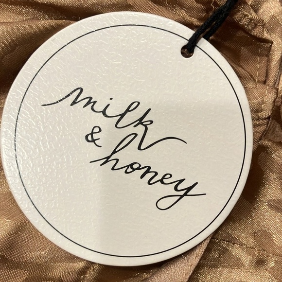 Milk & Honey Size Large Satin Cheetah Print Wired Bustier Top. New With Tags. - Picture 5 of 6